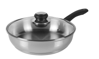 Sauteuse tout inox Ø24cm + couvercle